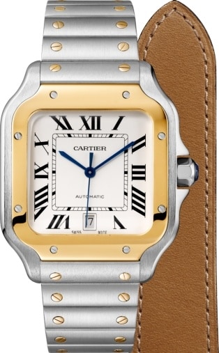 cartier ladies santos automatic watch